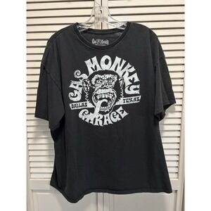 Gas Monkey Graphic Logo Crew Short Sleeve T-Shirt Size 2XL Monkey Dallas TX